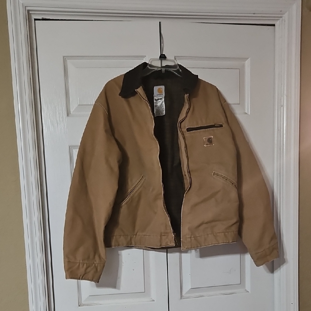 Carhartt Duck Jacket with Plaid Inside